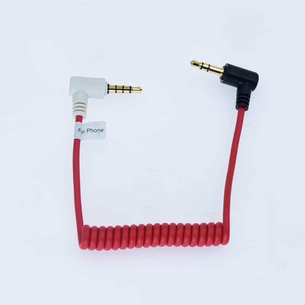 Replacement 3.5mm TRS to 3.5mm TRRS Patch Adapter Cable for Boya Microphone Recording (TRS to TRRS)
