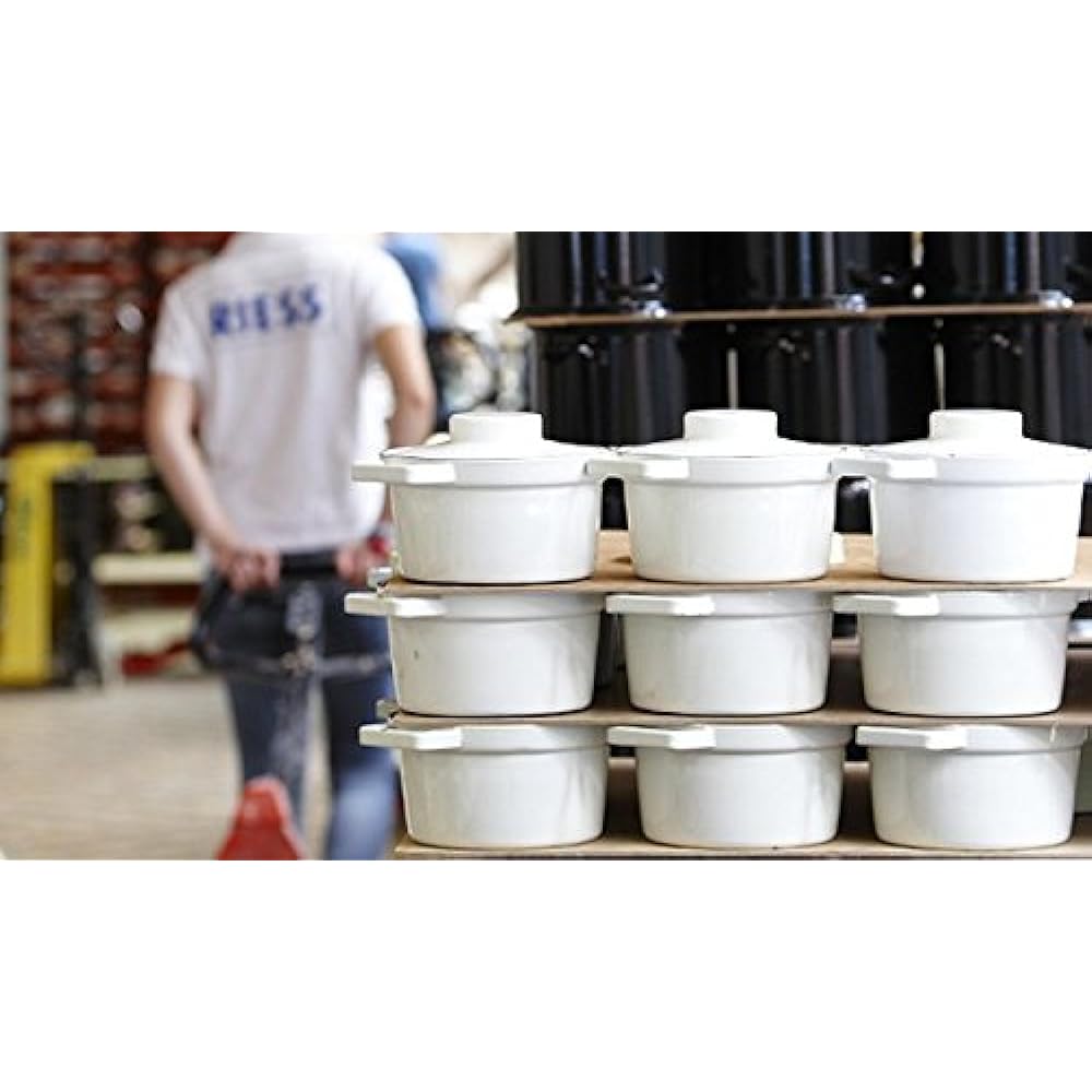Enamel pot aroma pot bread 700ml diameter 20cm light gray 115148