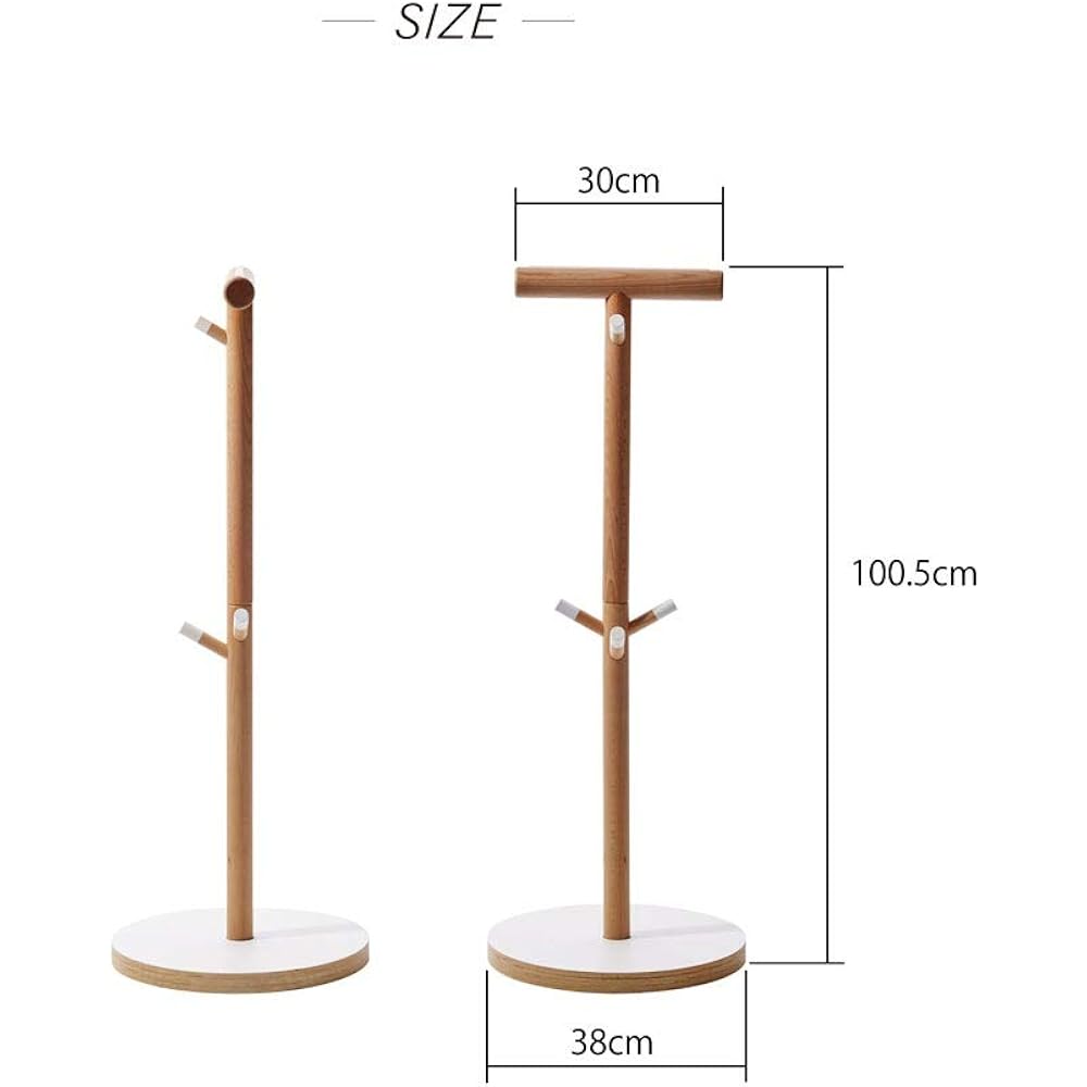 ideaco Child Hanger White Diameter 38cm Height 100.5cm School Bag Hanger/School Bag Storage Plywood Series ideaco Furniture furniture