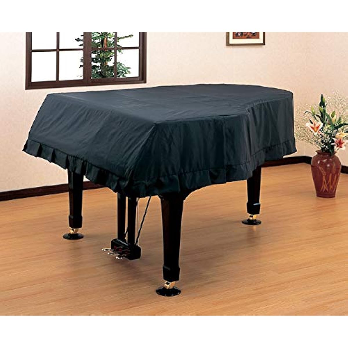 [Special edition GP with cloth] Grand piano full cover Konan standard black (for YAMAHA C1X/C1/G1/GC1SN)