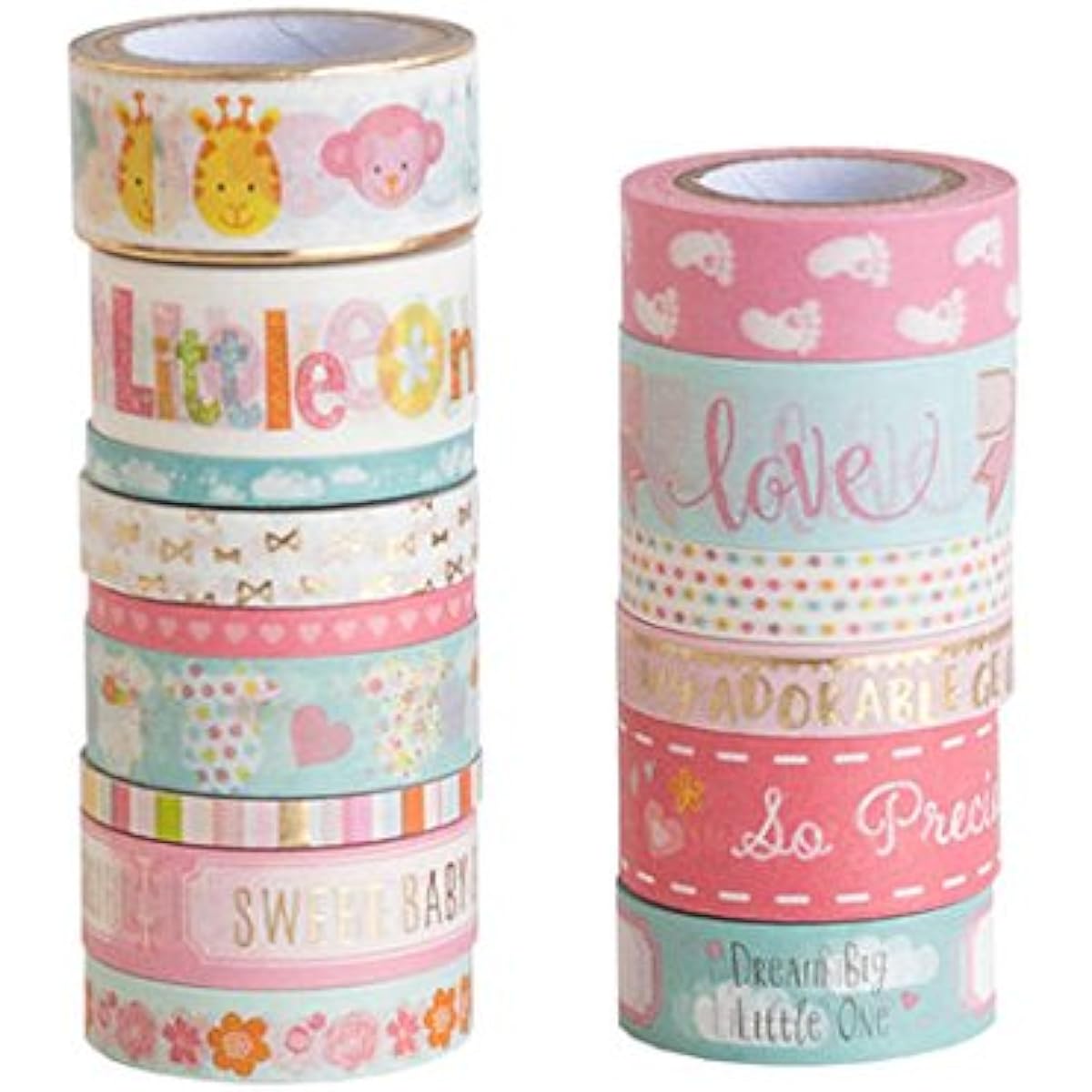 Baby Girl Washi Tape Set by Recollections, 15 Rolls