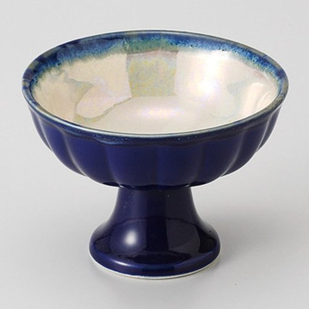 10 セットルリラスター Kodai Judon (medium) [ 10.2 x 7.3cm 176g ] [ Kodai small bowl ] [ Ryotei, hotel, Japanese utensil, restaurant, business use ]
