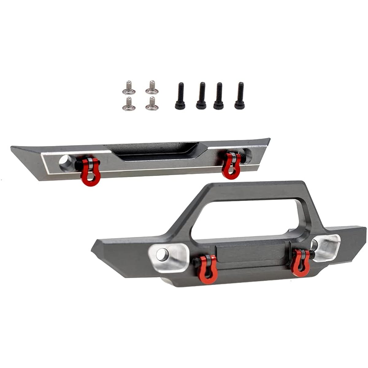 CODA RACING Aluminum Front & Rear Bumper AXIAL SCX24 AXI00001 Jeep Crawler RC Car Upgrade