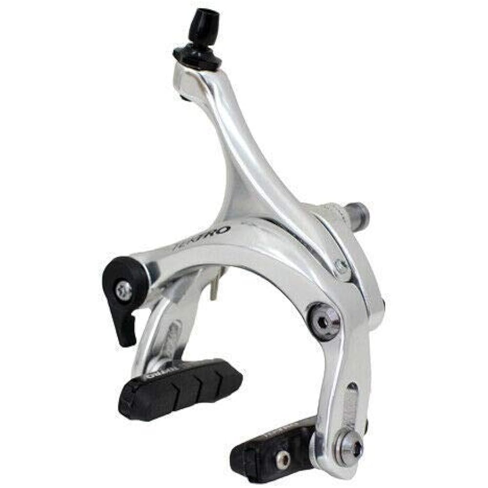 TEKTRO R526 Dual Pivot Caliper Brake Set 39-54mm Designed for 28C tire, Silver, MH1850-S