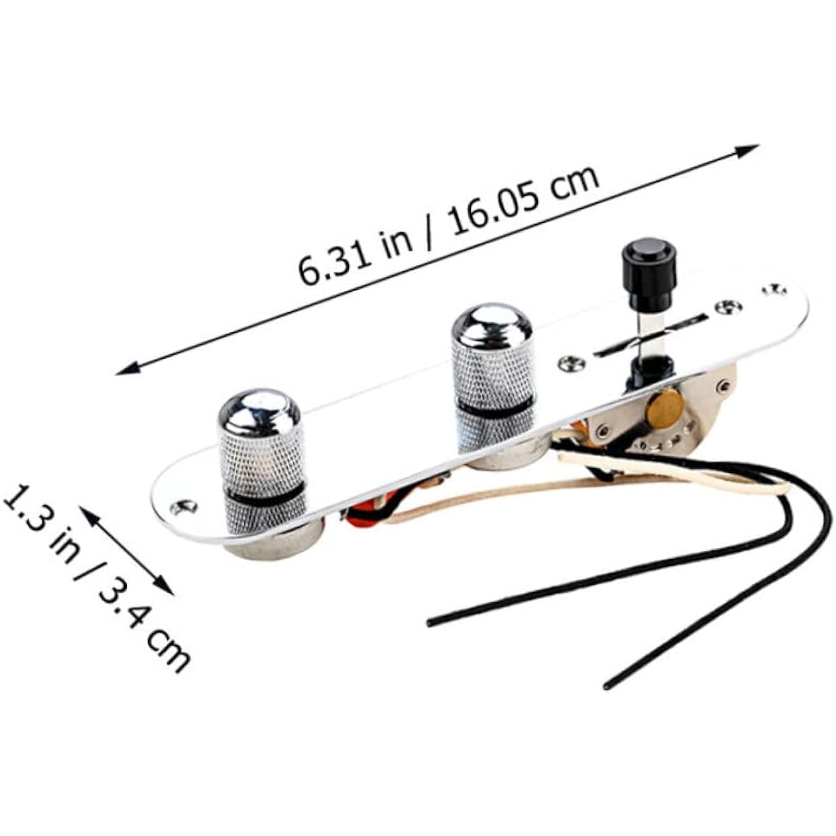 VICASKY 5pcs Iron Line Guitar Control Plate Loaded Control Plate Guitar Accessories Electric Guitar Wired Control Plate Guitar Parts Wired Control Panel