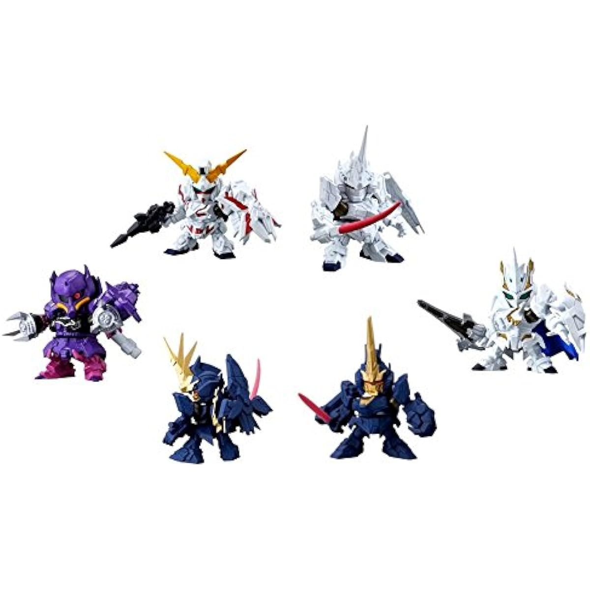 Mobile Suit Gundam Gashapon Warriors NEXT 12, all 6 types