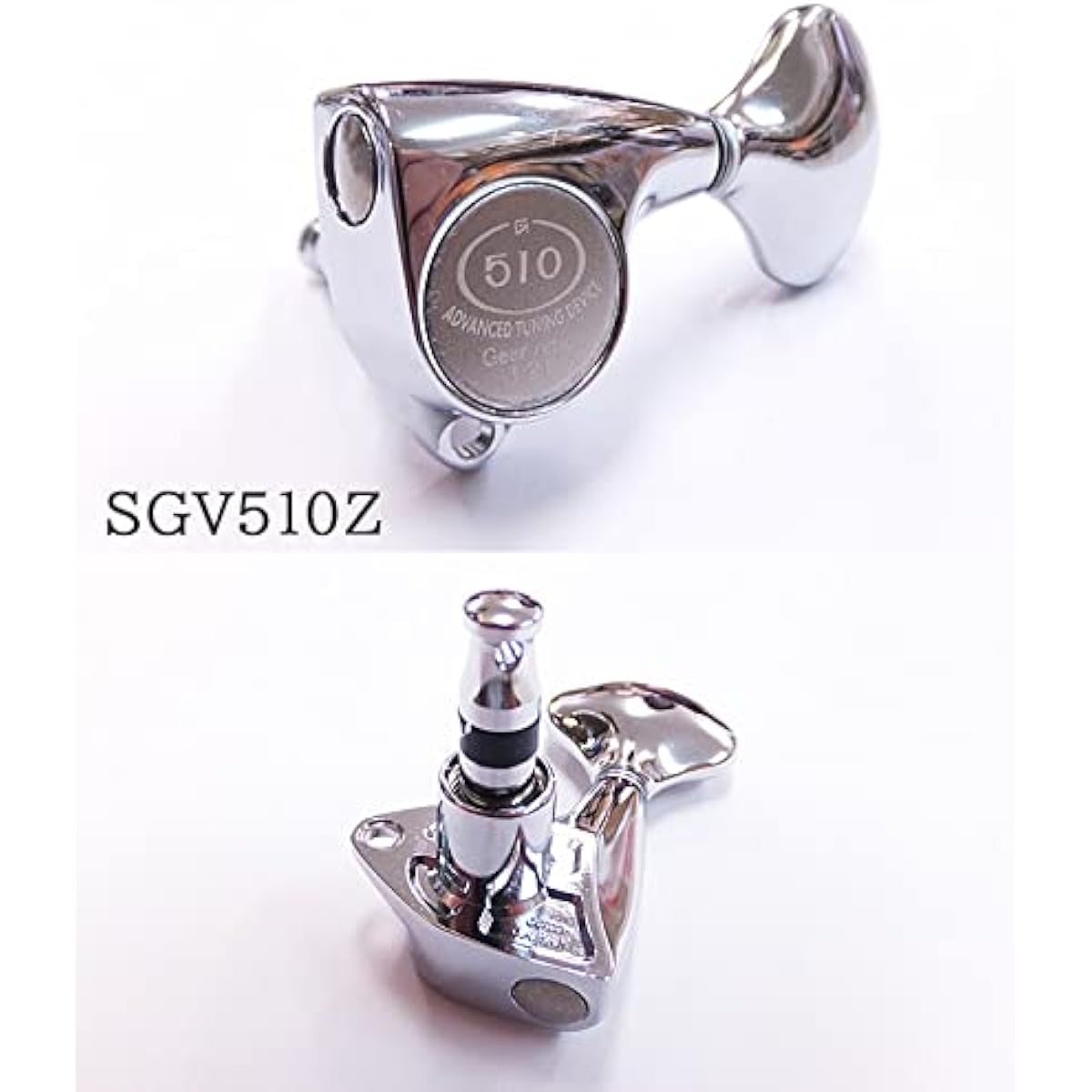 GOTOH Guitar Tuners SGV510Z L5 C L3 R3 Chrome Both Sides Set of 6 [Includes Ebi Original Pick]