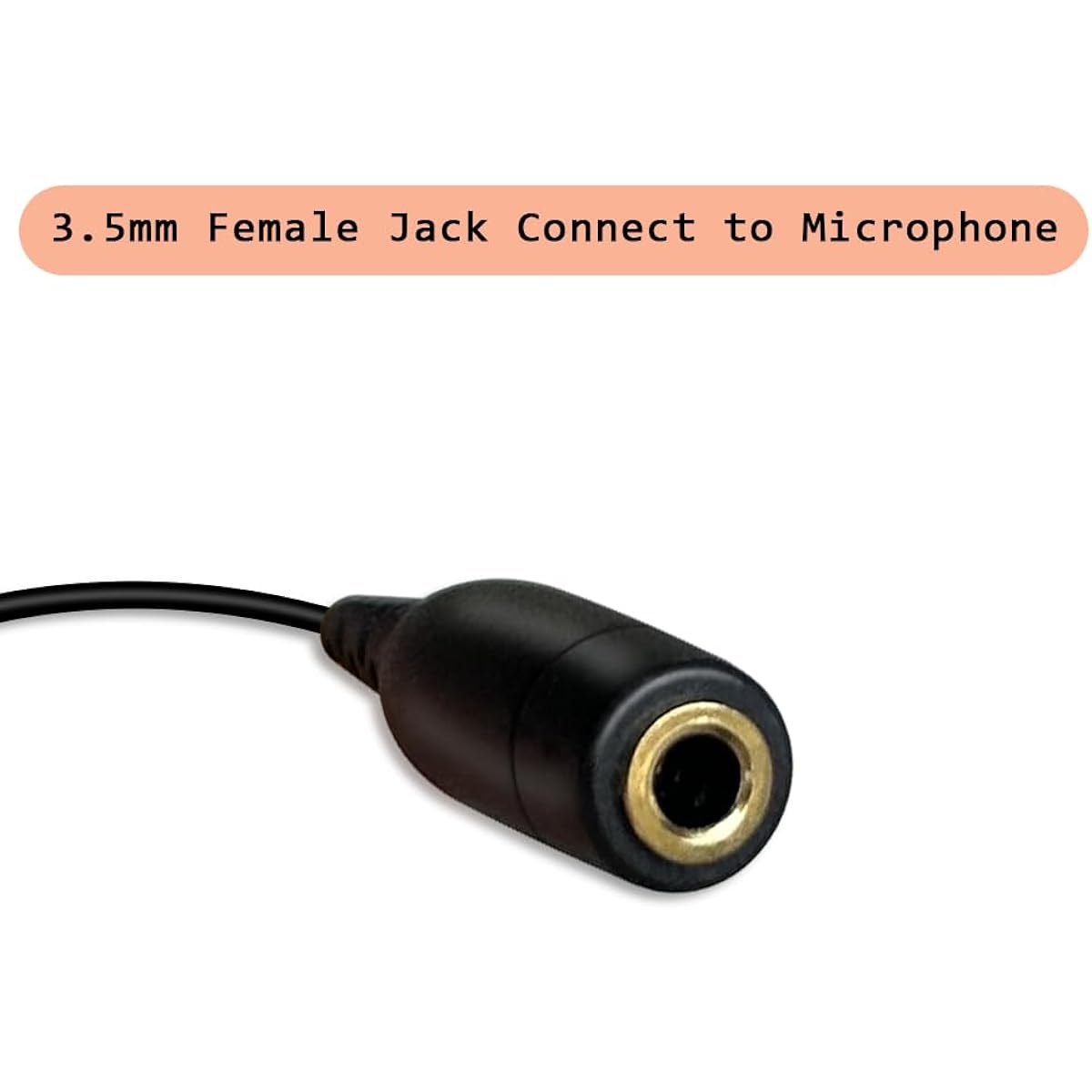 QJYTH TRS - TRRS Adapter Microphone Cable Compatible with Rode SC4 TRS Female to TRRS Male Microphone Cable