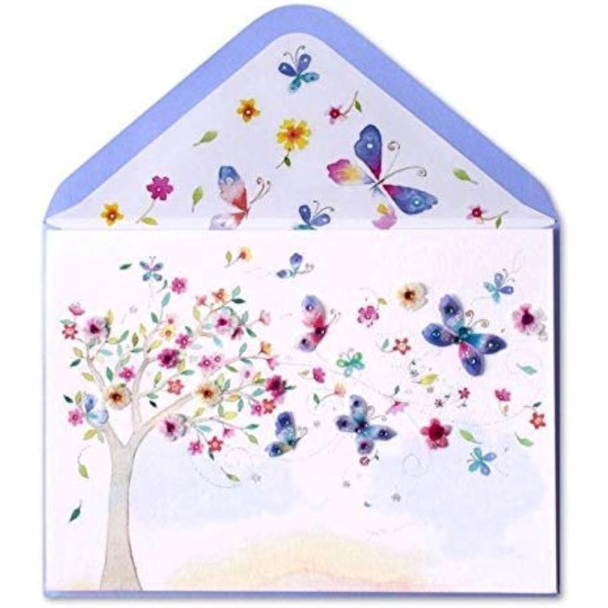 Papyrus Butterfly and Flowers Mother's Day Card - Thank you Momfor Giving Me Your Love and Guidance and Wings to Flly