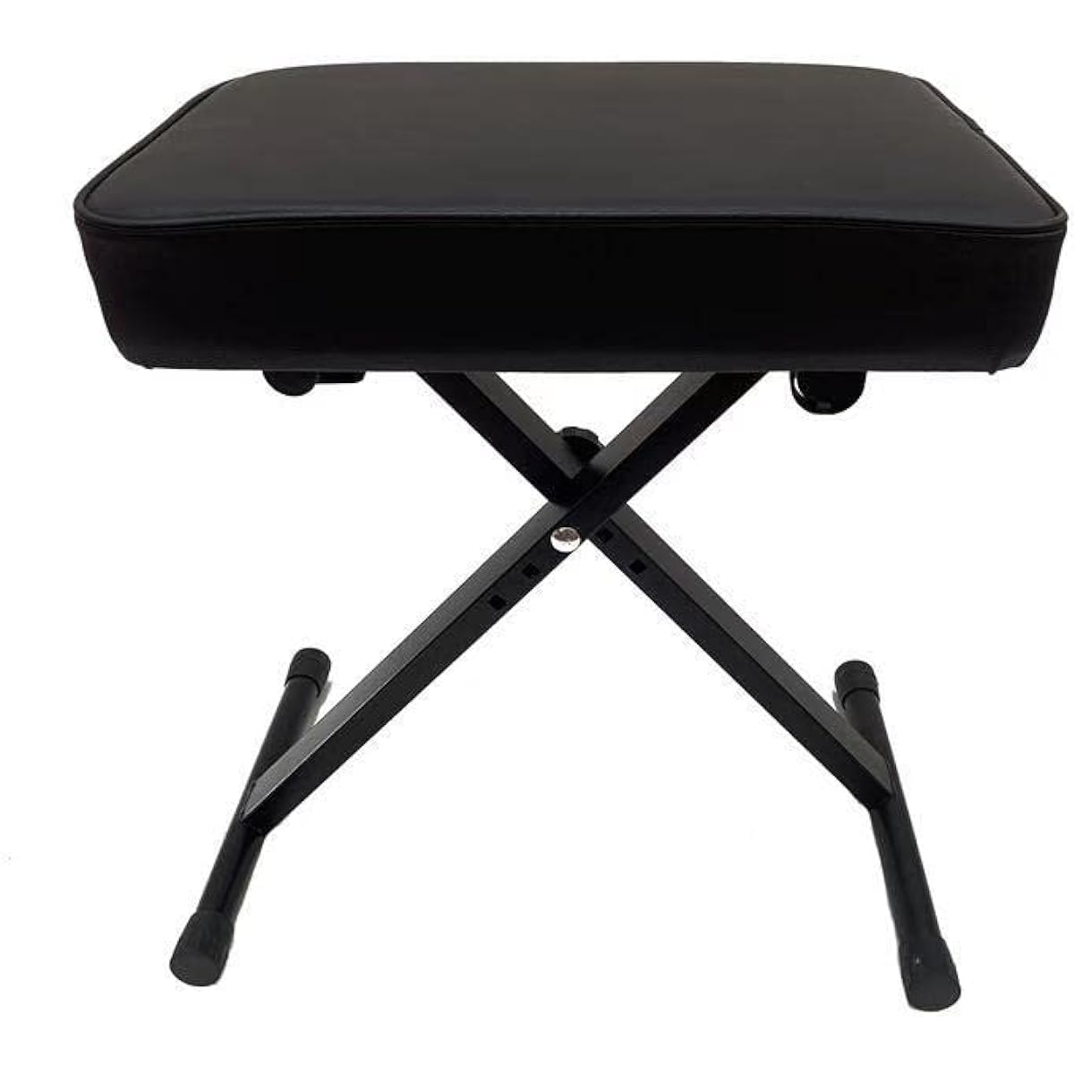 Piano stool, keyboard bench, 40cm wide, foldable, 3 height adjustment levels, seat cushion