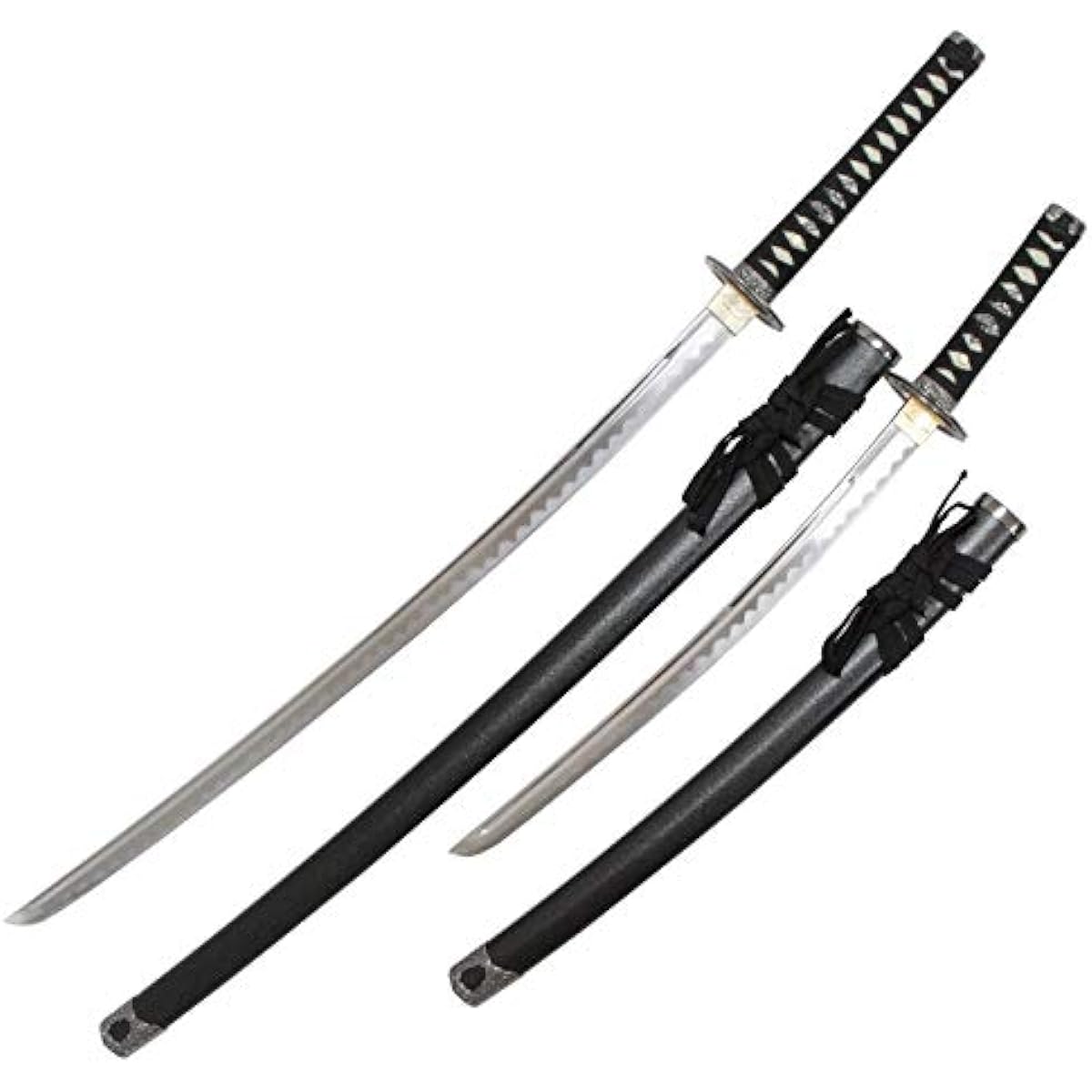 Imitation sword, art sword, Miyamoto Musashi, large and small sword, blade with blade pattern, plated alloy, sword bag included [neu037set] Art sword (cash on delivery not available)