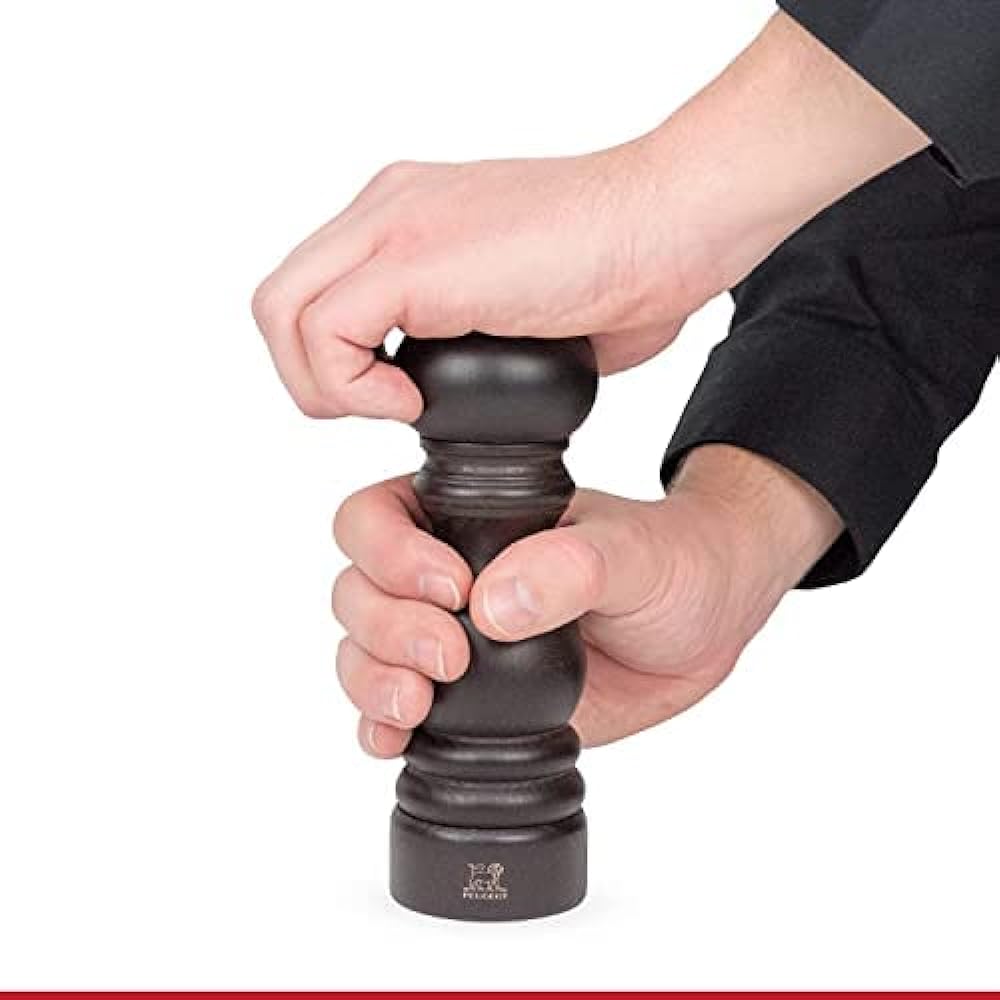 PEUGEOT Mill Pepper Mill Wooden Coarseness Adjustment Capacity 15g/12cm Manual Made in France Chocolate Paris 870412/1