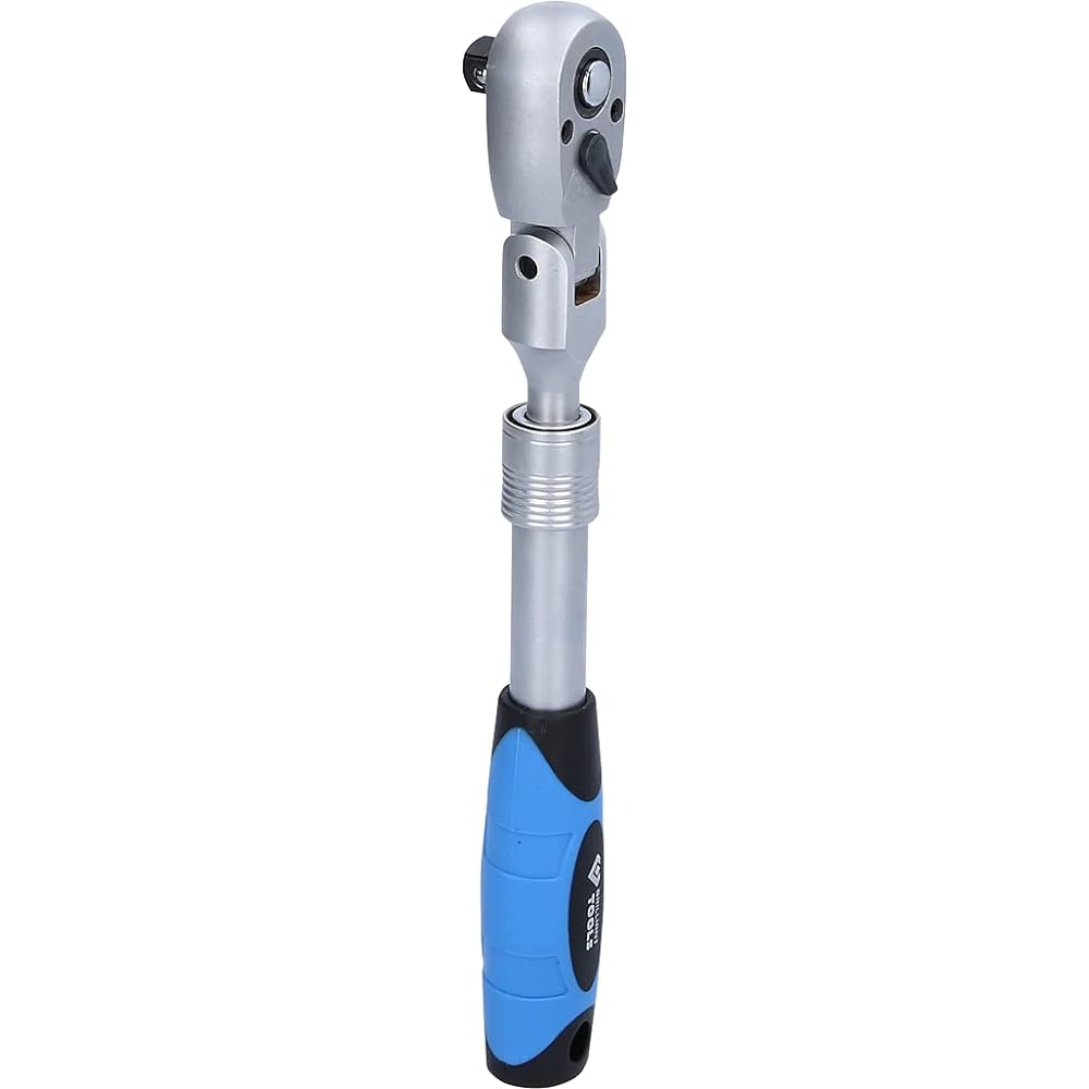 KS Tools 3/8 Inch Telescoping Reversible Ratchet with Flexible Head (250 - 350 mm) BT021997