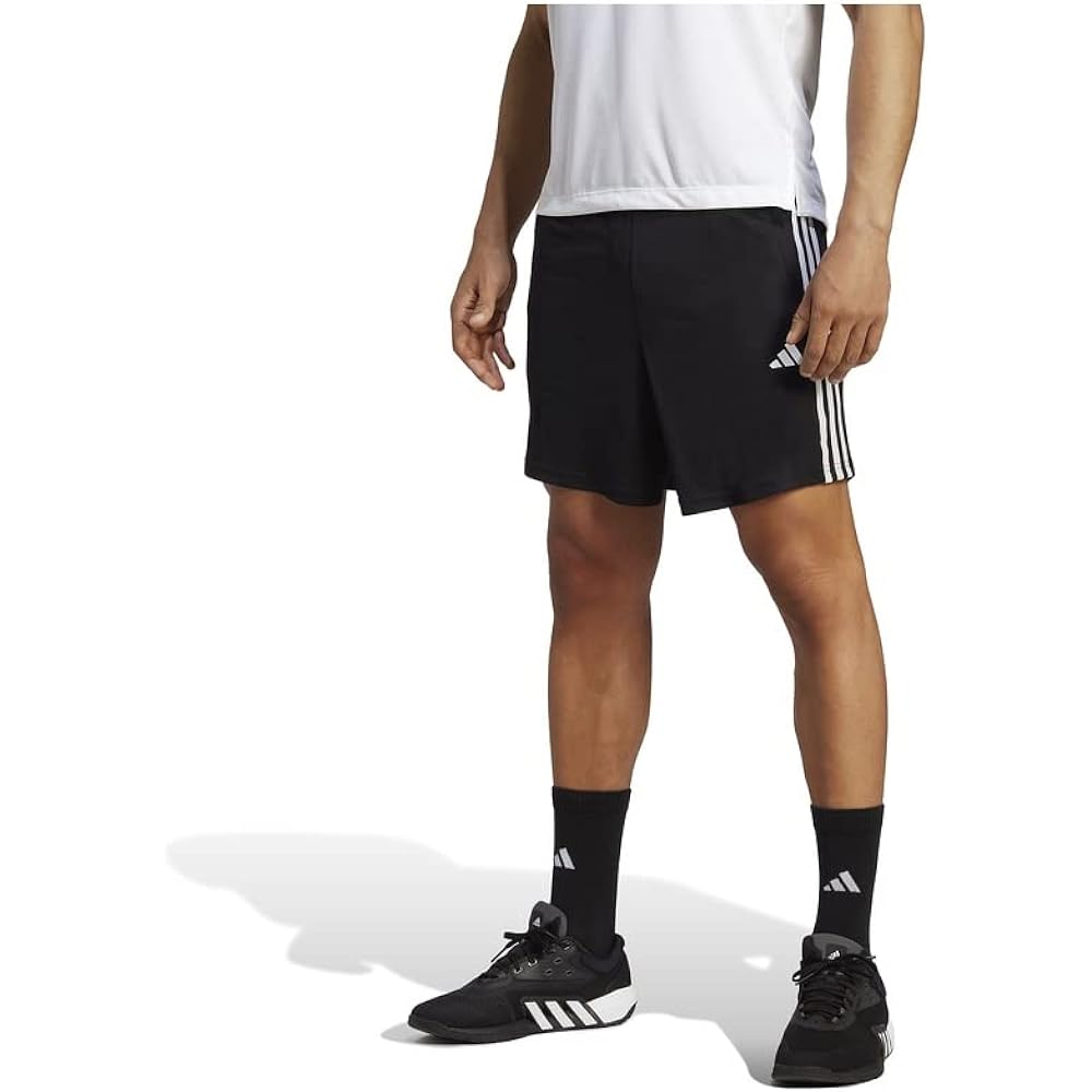 Adidas M9371 Men's Shorts Train Essentials Pique 3 Stripes Training Shorts