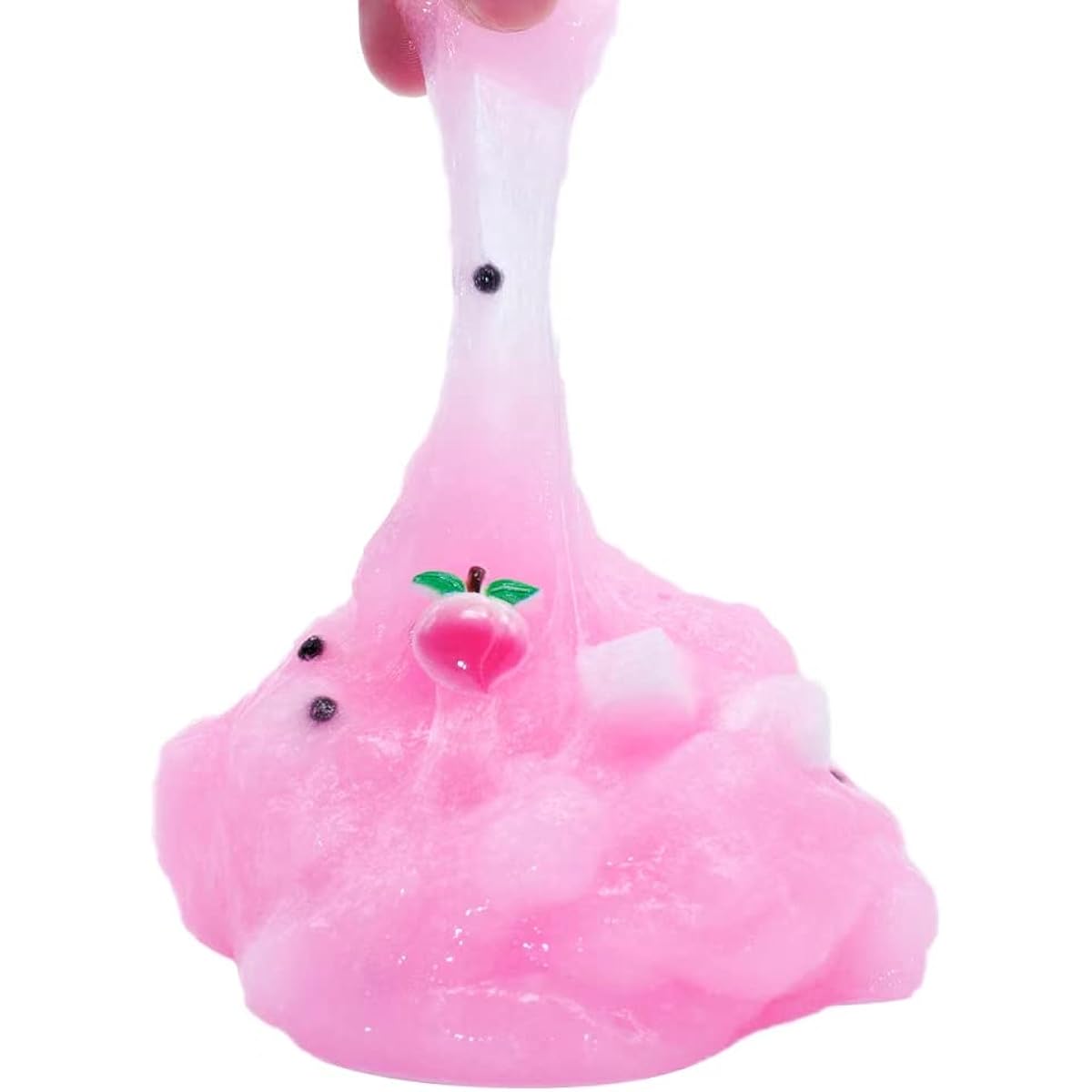 Pink Jelly Cube Slime,Soft Jelly Clay Slime Sugar Blitz for Girls Boys,Pink Conton Candy Slime Kit Party Favors(12oz)