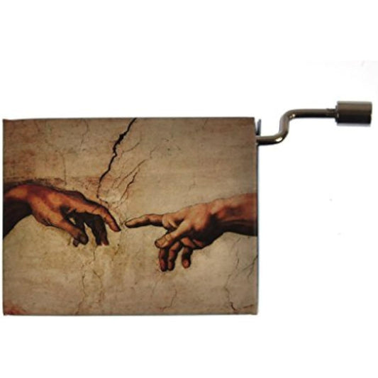 Art Music Box - Michelangelo Creation of Adam& Beethoven Song of Joy by Fridolin
