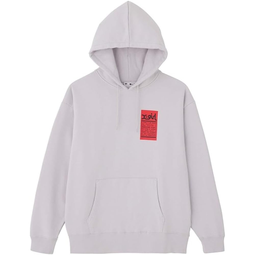 [X-Girl] Hooded Sweatshirt WORDS FACE SWEAT HOODIE Women's