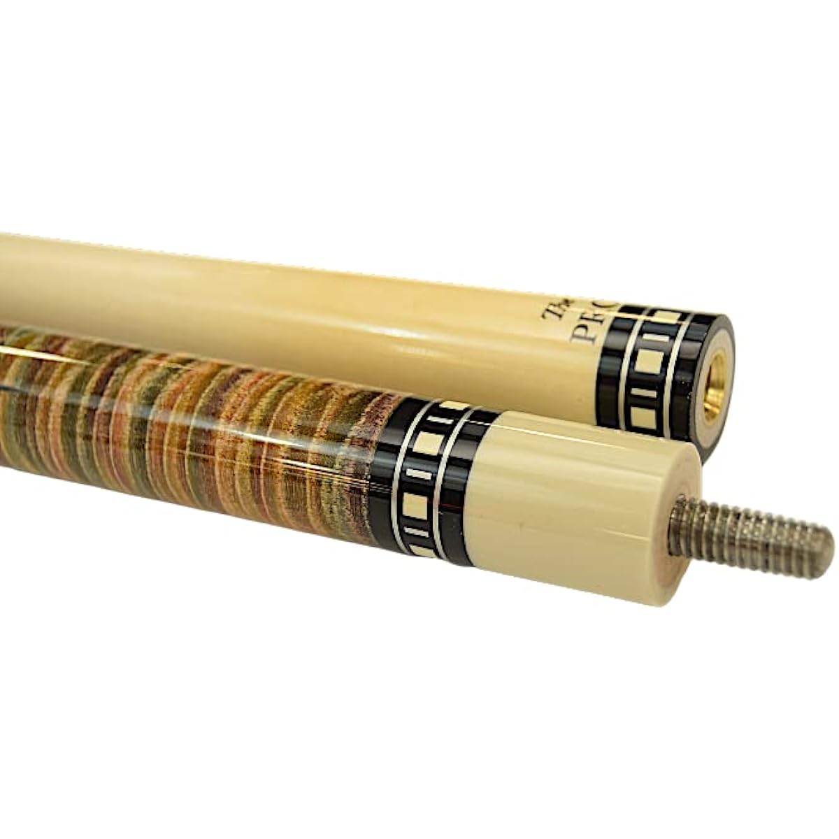 Meucci SB2-RAIN Handmade Billiard Pool Cue Stick Rainbow Stain + Hard Case