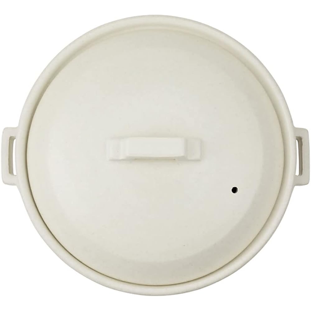 &NE Banko-yaki earthenware pot, made in Japan Haretoke Banko-yaki pottery, heat-resistant pottery, Japanese traditional, IH compatible, open fire, Japanese, Western, stylish, simple, modern, present, gift, stew, warm, winter, pot, white, black, white NMT