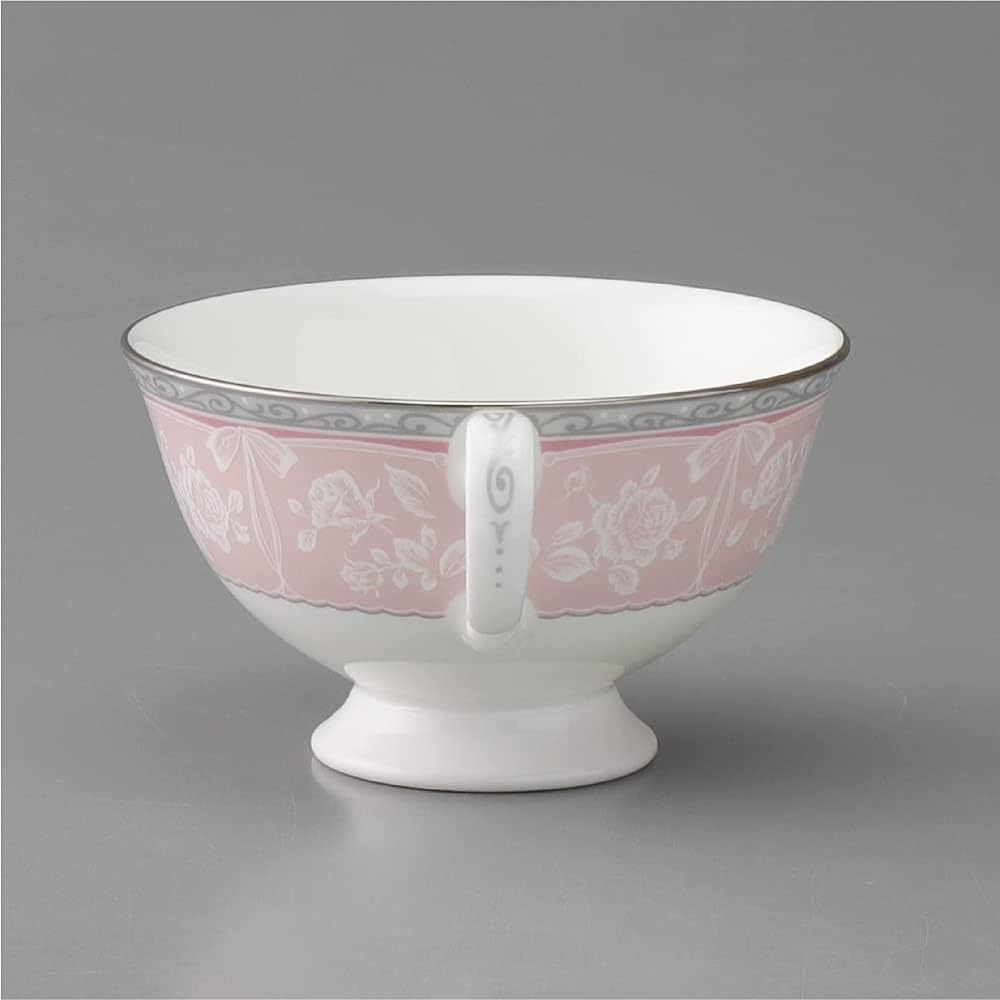NARUMI Cup Saucer Set Grace Air Blue & Pink 200cc 2-Person Set Microwave Warmable 97126-23078
