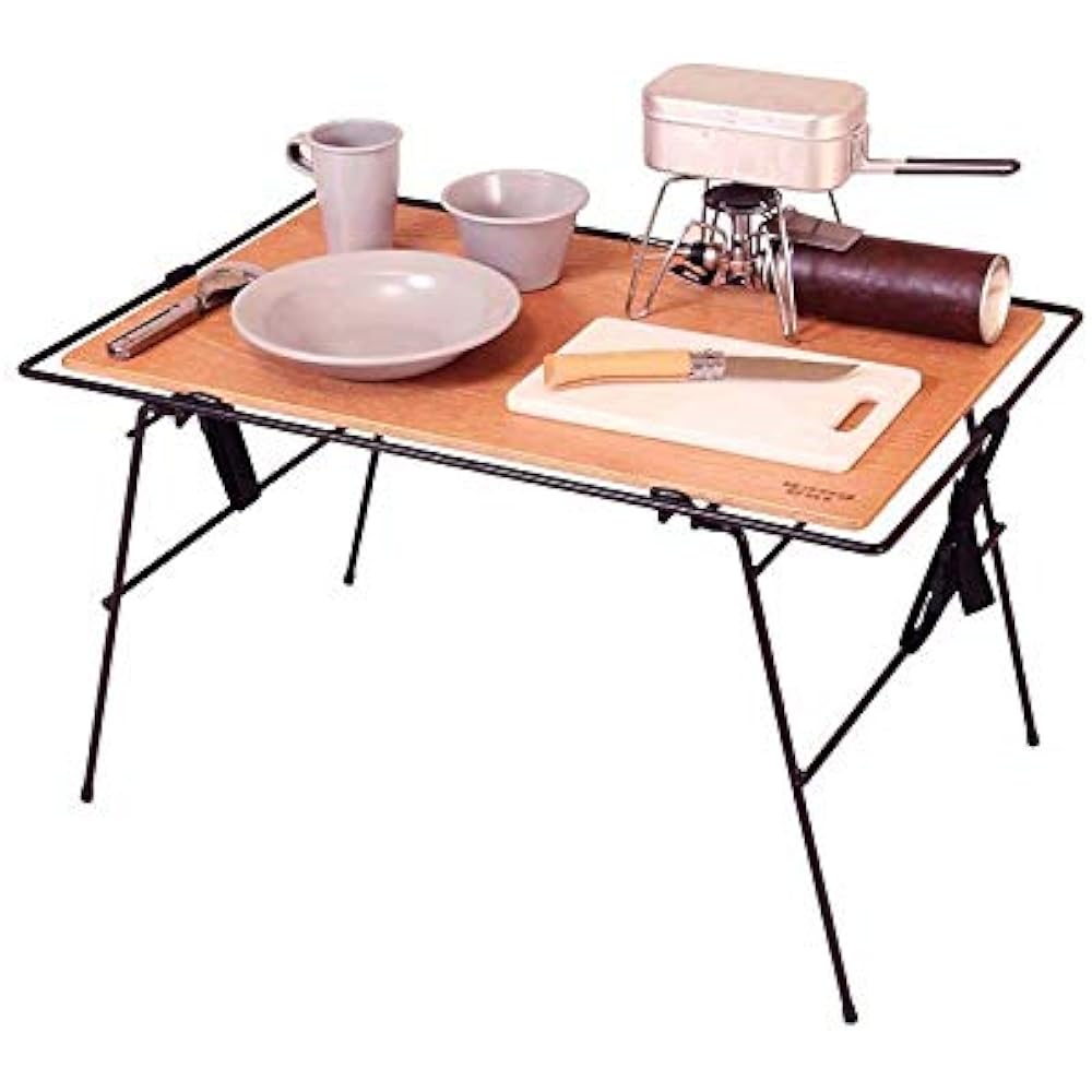 Hang Out Camping Folding Table Crank Multi Table CRK-MT70WD Natural