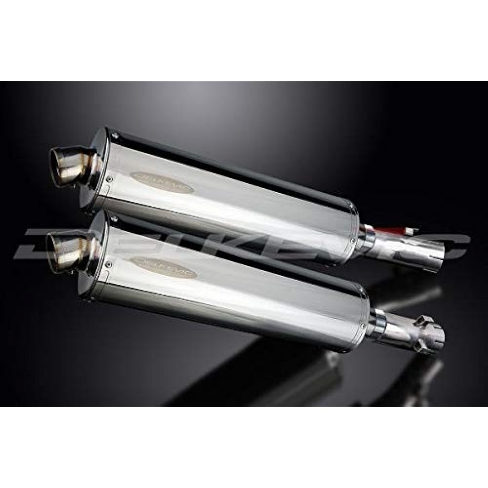 DELKEVIC Slip-on Stainless Steel Oval Muffler HONDA CB1300DC X4 1997-2003 450mm KIT06EX