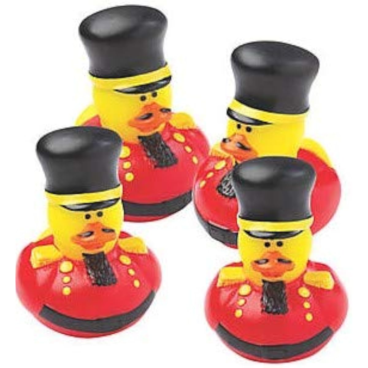 Fun Express Nutcracker Soldier Rubber Ducky | 12 Pack Christmas Duck | 2.5" | Ages 3+