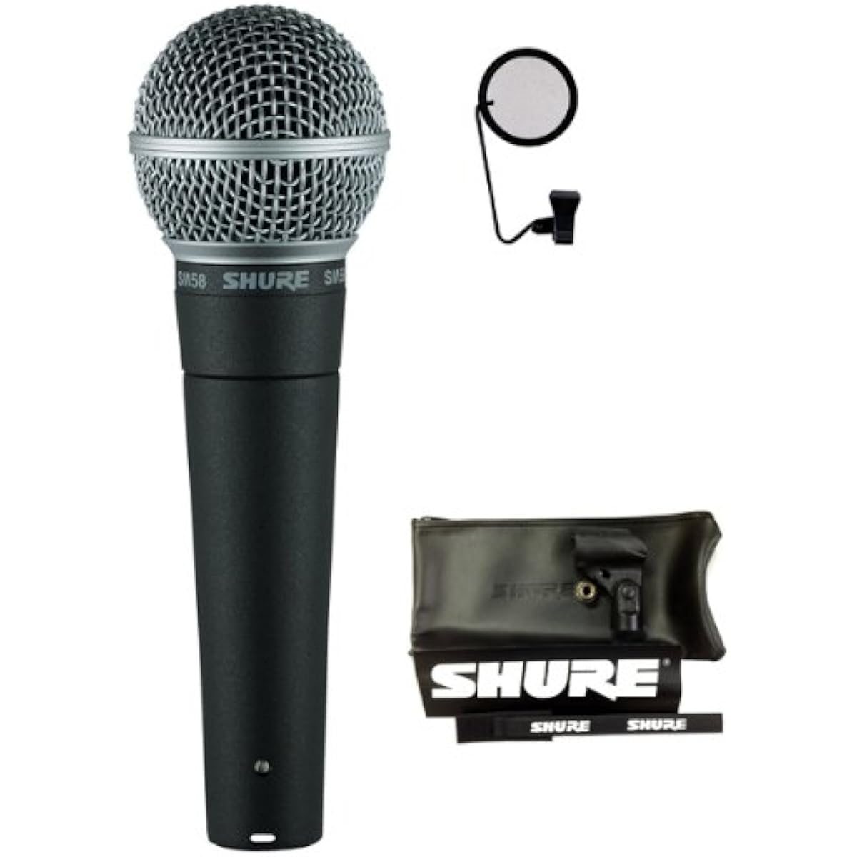 [7-piece set with pop blocker] SHURE SM58-LCE vocal microphone