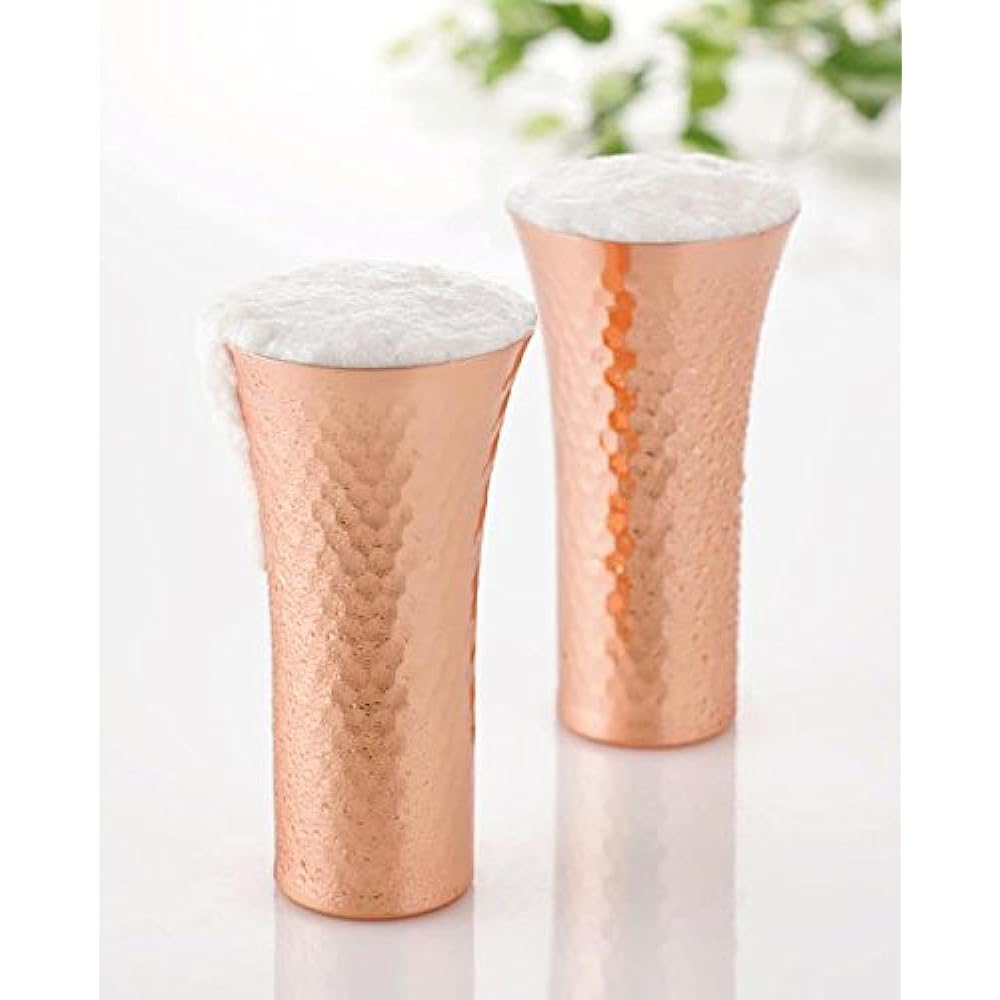 Shokuraku Kobo [Kiwami] Beer Cup 380ml Set of 2 [In Wooden Box] CNE970