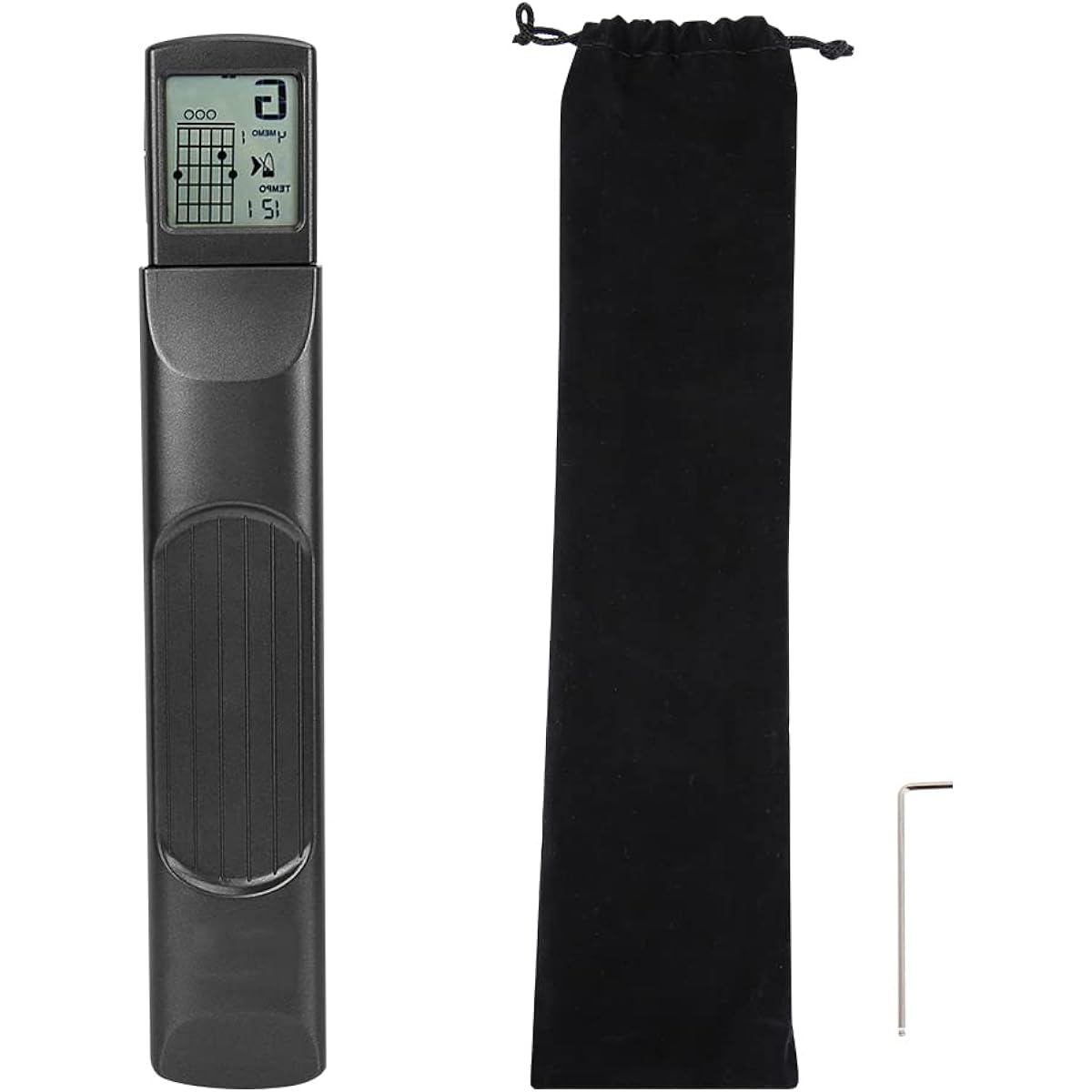 Estink Pocket Guitar Chord Trainer, Pocket Guitar Practice Tool with Rotatable Chart Screen for Beginner Guitarist Practice Training