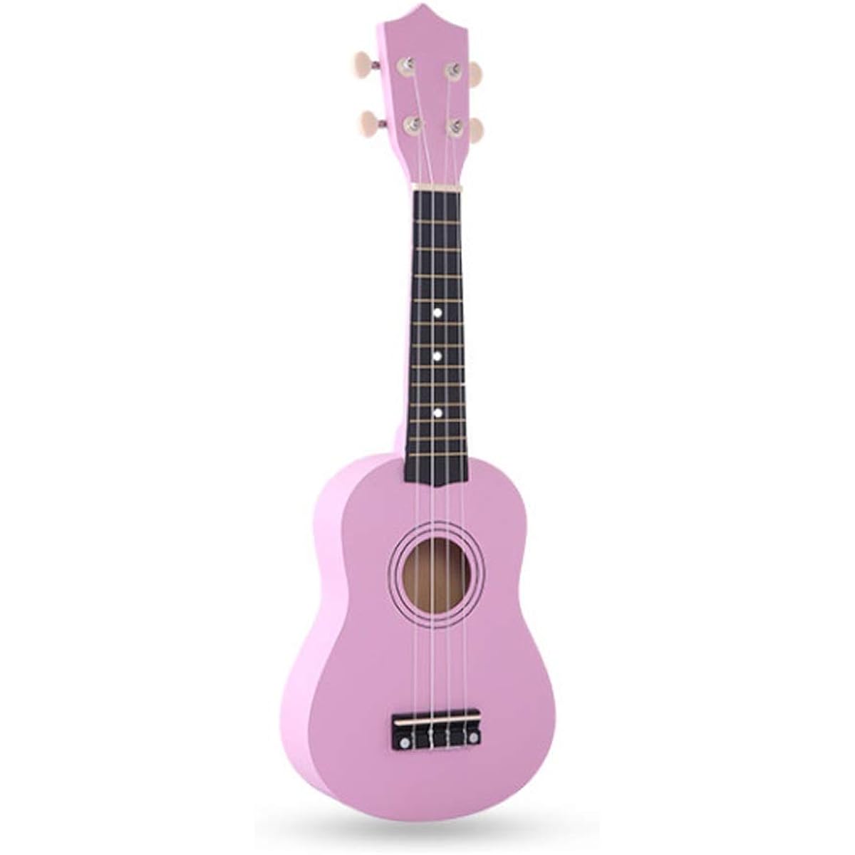 Ukulele 4 String Hawaii Guitar Guitar Instrument for Music Beginners 21 Inch Pink Entry Level Ukulele (Color : Pink, Size : 21 inches)
