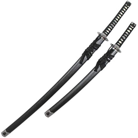 Imitation sword, art sword, Miyamoto Musashi, large and small sword, blade with blade pattern, plated alloy, sword bag included [neu037set] Art sword (cash on delivery not available)