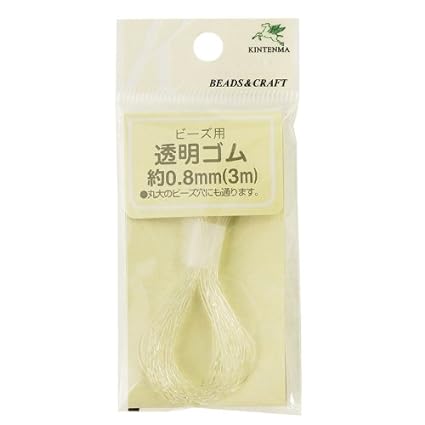 Kintenma Transparent Rubber Cord 0.5mm 300m Bobbin Winding kw92474 Black