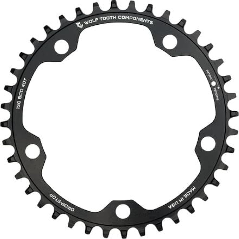 Wolf Tooth 130 BCD 5 Bolt Chainring 48T compatible with SRAM Flattop Chainring