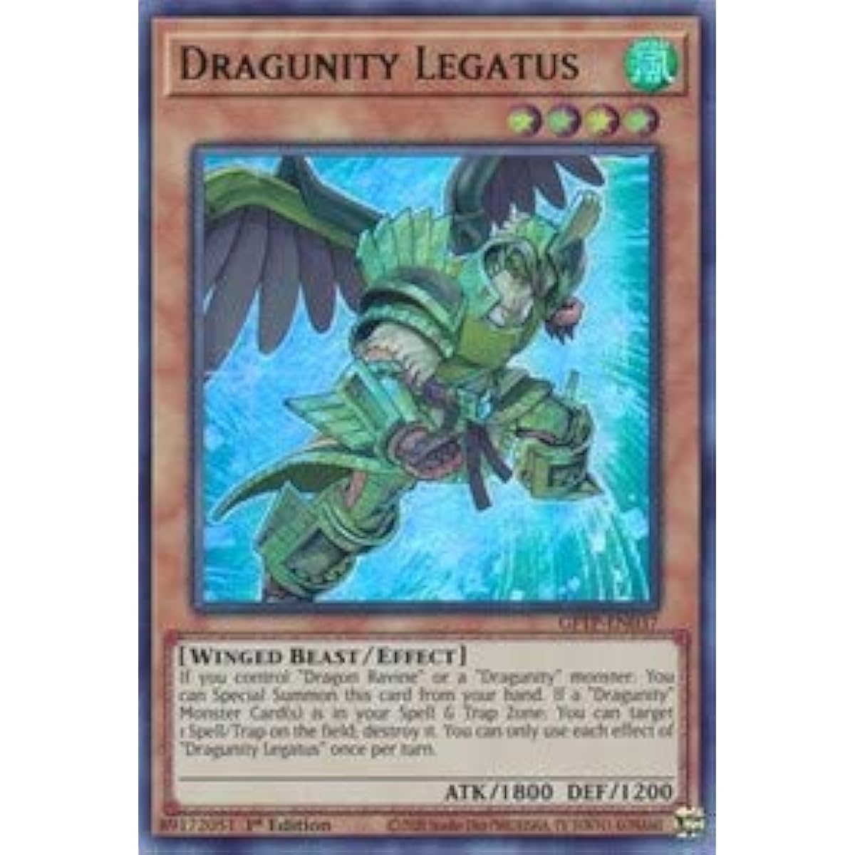 Dragunity Legatus - GFTP-EN037 - Ultra Rare - 1st Edition