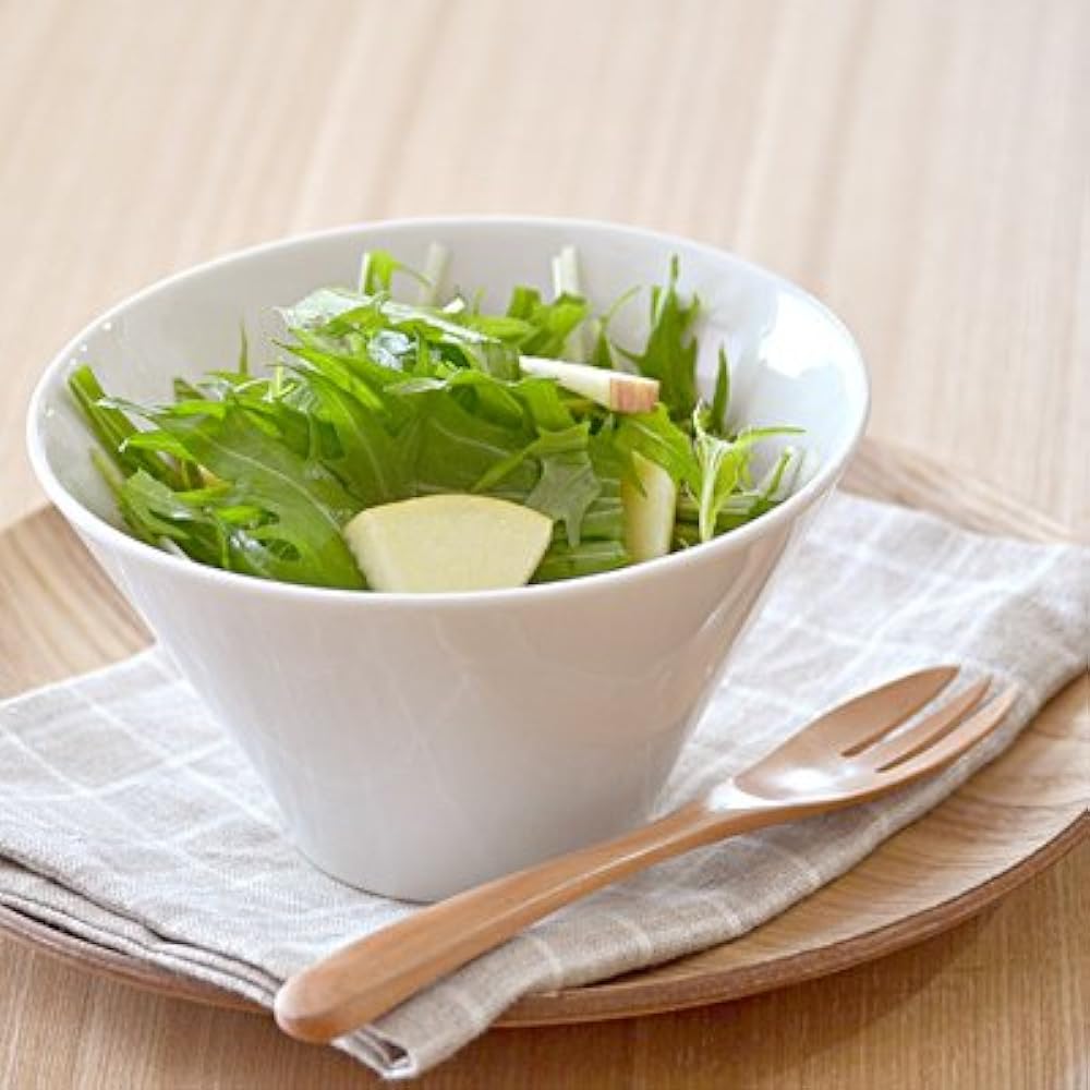 Tableware East White Trapezoid Multi Bowl 3 Size Set Japanese Tableware Large Bowl Medium Bowl Noodle Bowl Rice Bowl Salad Bowl