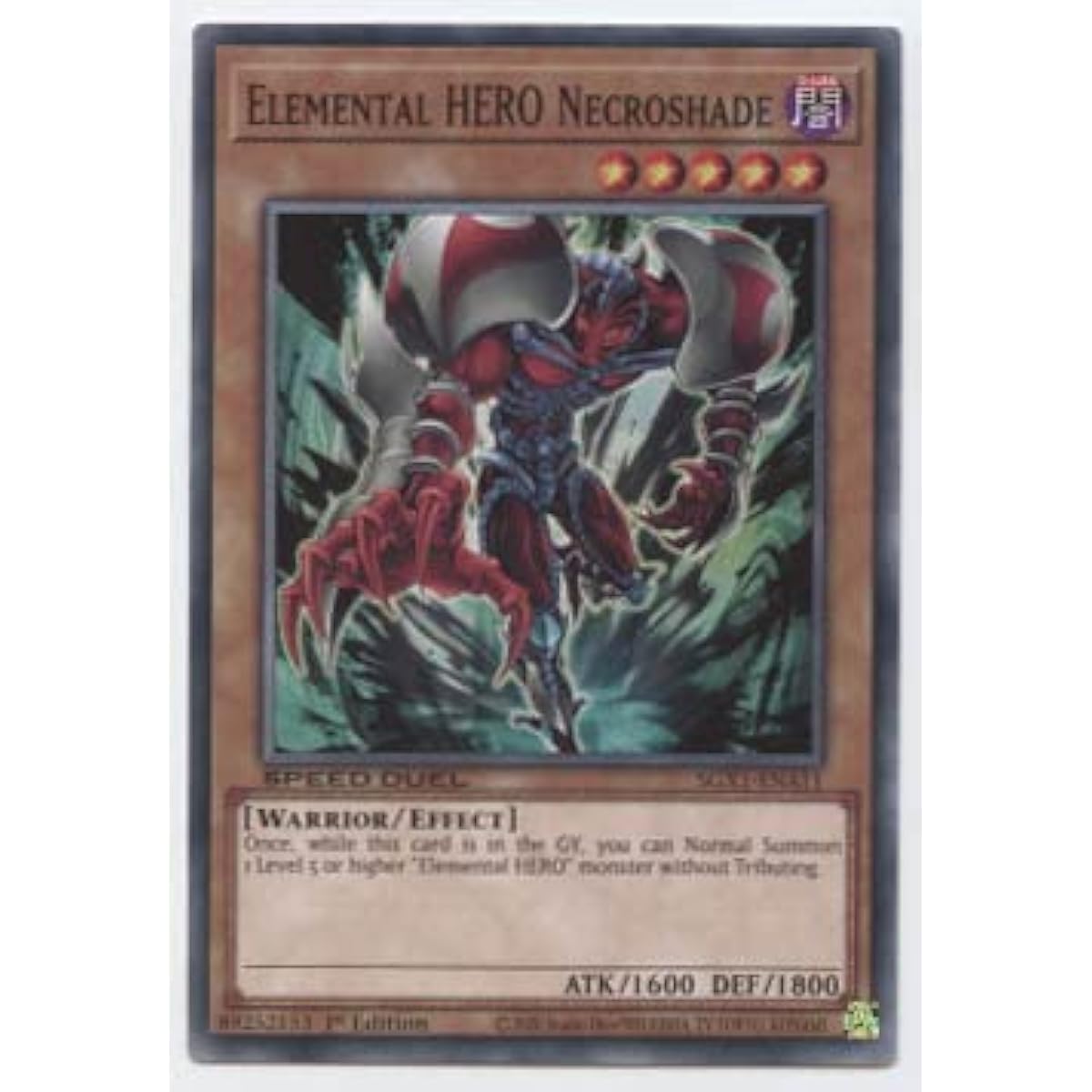 Elemental Hero Necroshade SGX1-ENA11 Common First Edition