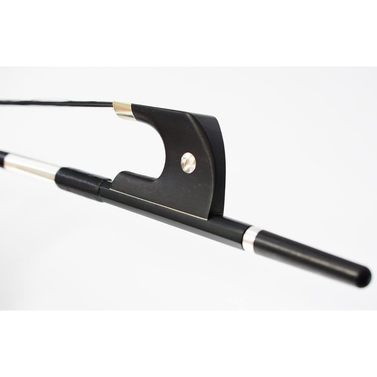 Contrabass bow German tile carbon bow black hair 3/4 size