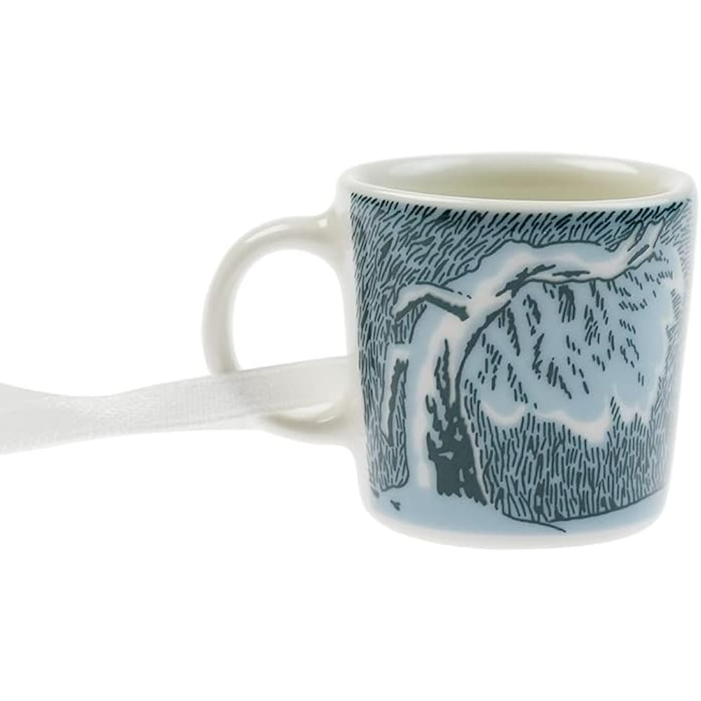 Arabia Moomin Mini Mug 4 Piece Set Snow Moonlight 2021 Winter Ornament [Parallel Import]