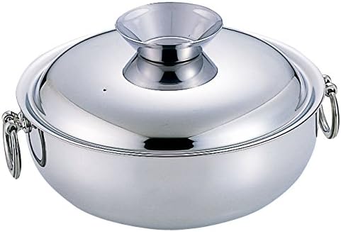 Wadasuke Seisakusho Electromagnetic Shabu Shabu Pot Stainless Steel Handle with Dividers 30cm 3311-0302