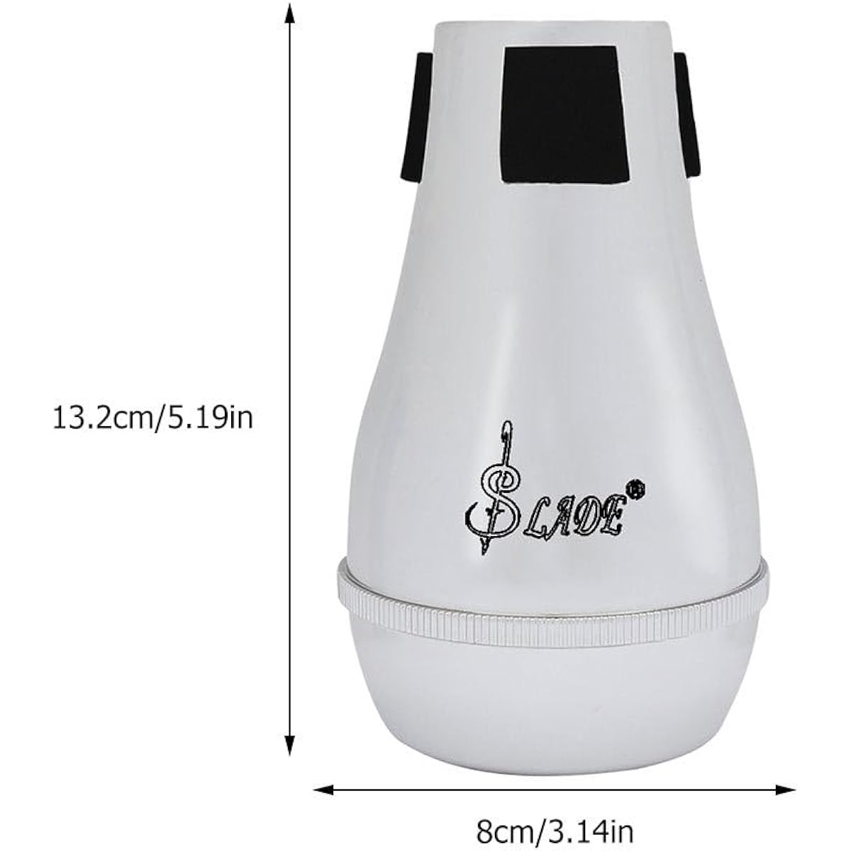 VICASKY Trombone Mute Music Accessories Muffler Silencer Trumpet Accessories Brass Bottom Tenor Trombone Mute Trumpet Mute Tensor Trombone Mute Professional Trombone Mute Noise Removal Tool