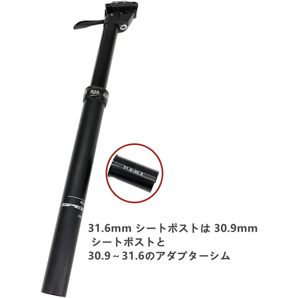 Bicycle Dropper Seatpost Manual 175MM/150MM/125MM Travel 27.2MM/30.9MM/31.6MM Height Adjustable Lever Control Seatpost Exaform SpeedUp