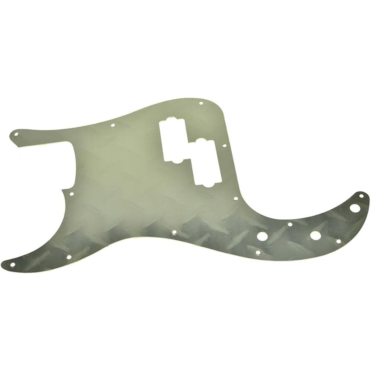 KAISH Premium 13 Hole Metal Diamond Plate Modern Style Standard Precision P Bus Pickguard Aluminum Anodized PB Pickguard American Fender P Bus Gold