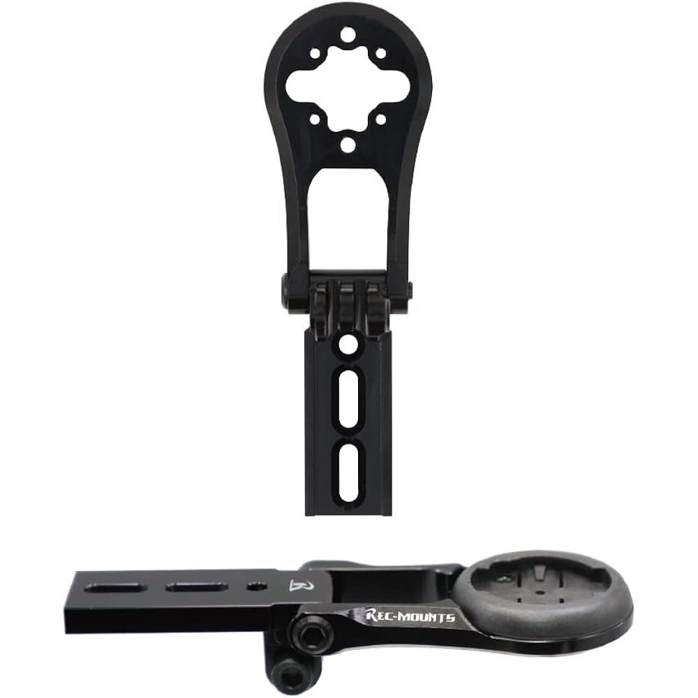 (Rec Mount) Type α Combo Mount for Pro (Vibe Evo Handlebar) (14 brands compatible model) [PRO4α] Compatible with Garmin, Cateye, Pioneer, Rezine, Wahoo, Brighton, Giant, Polar, GoPro HERO
