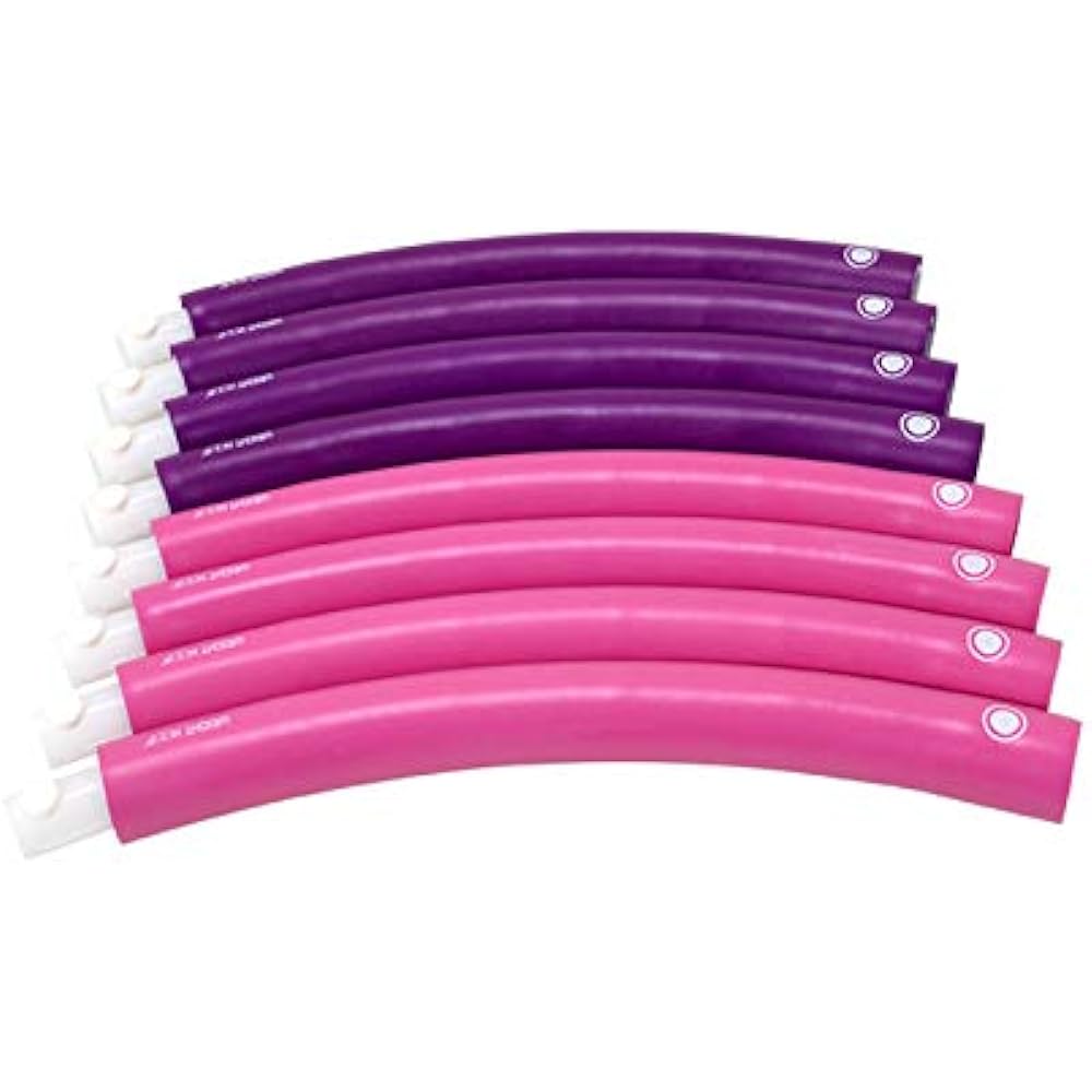 YUDOLL Hula Hoop, 2.3kg heavy, diameter 100cm, 8 pieces, free disassembly and assembly, burn fat, create a thin waist, diet, relieve lack of exercise, suitable for men and women, aerobic exercise, training goods