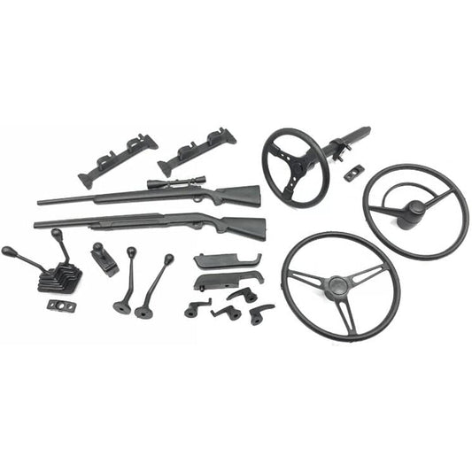 KINGTAIR AX80037 1/10 Scale Rock Crawler Original SCX10 Truck Climbing Shell Interior Trim Simulation Door Handle Handle Cab Scene Tool Set