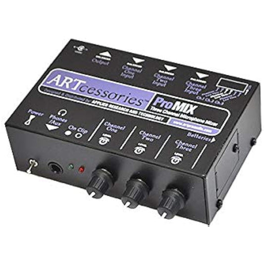 ART 3ch Microphone Mixer ProMIX 3ch Mono Microphone Mixer