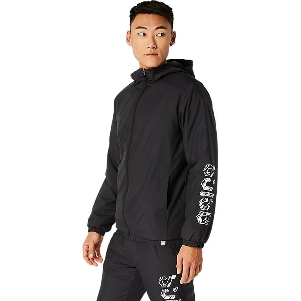 [ASICS] Training Wear ASICS Hex Graphic Filled Windbreaker Hoodie 2031E238 Men's