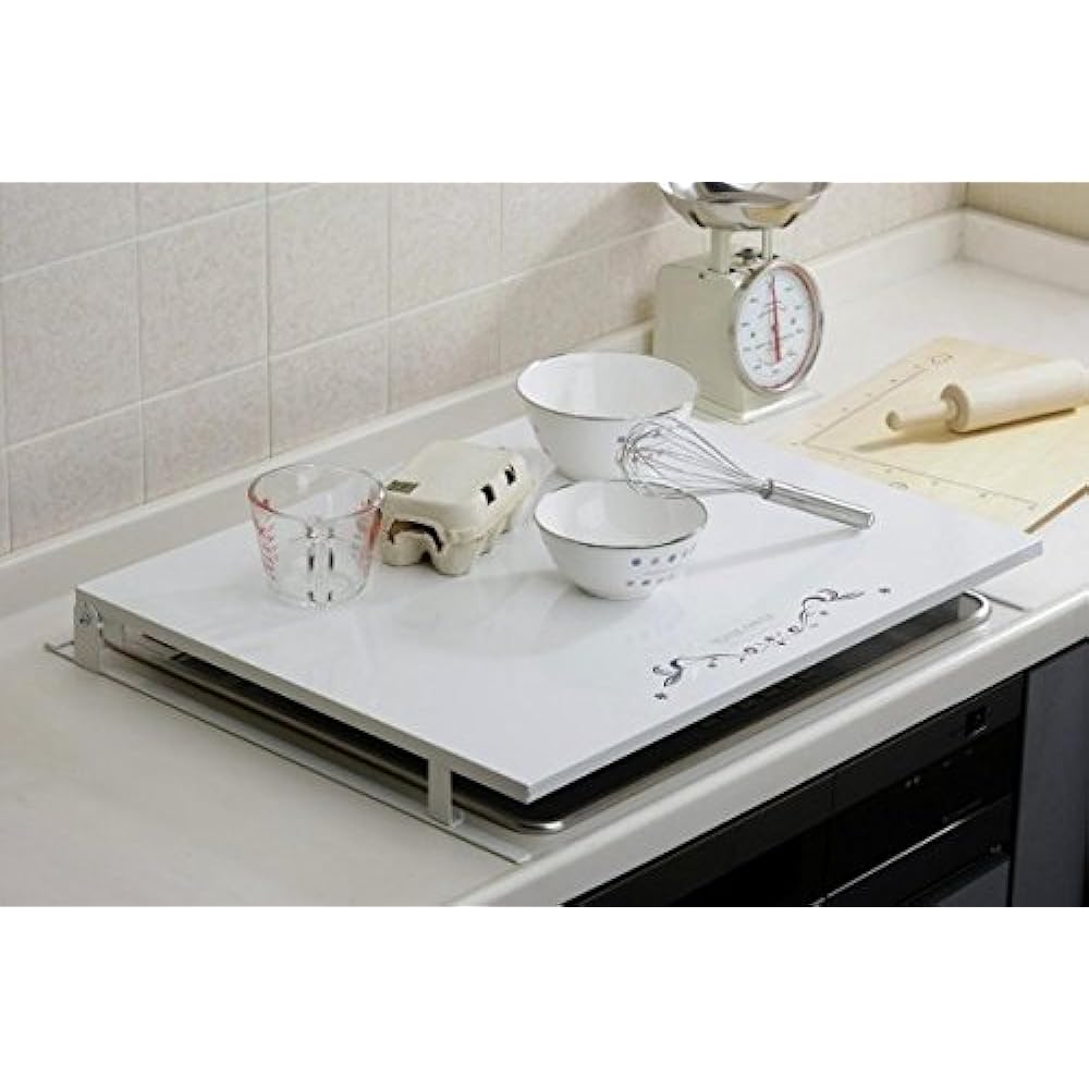 Hokuriku Sogyo Range Cover/Guard White Width 67.5 x Depth 55 x Height 6.8cm