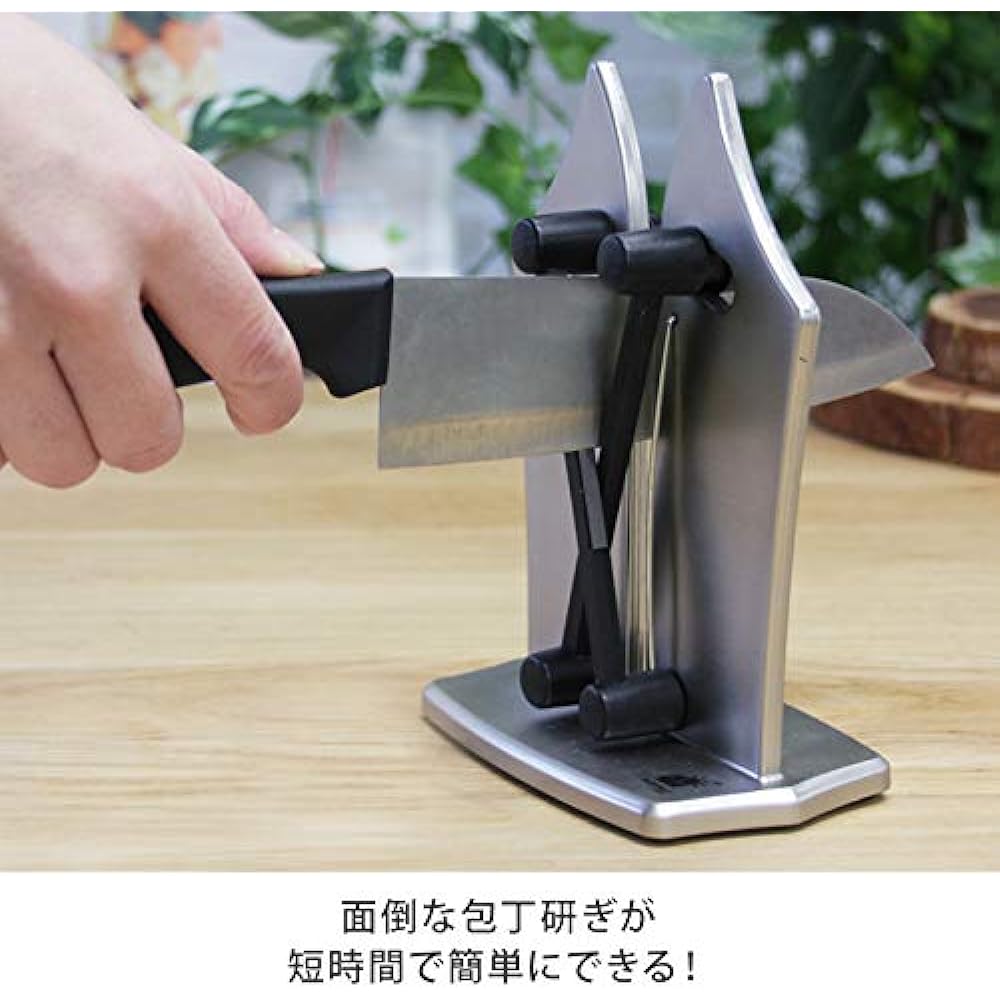 [Genuine Japanese Product] Bavarian Edge Japanese Instruction Manual Included Knife Sharpener Tabletop Sharpener Santoku Knife Paring Knife Sashimi Knife